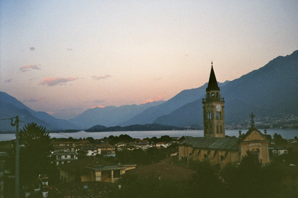 Berge bei Sonnenuntergang